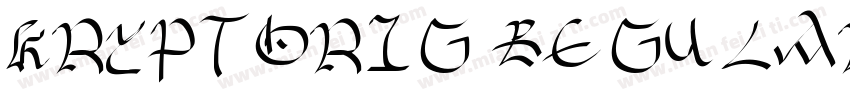 KryptOrig Regularar字体转换